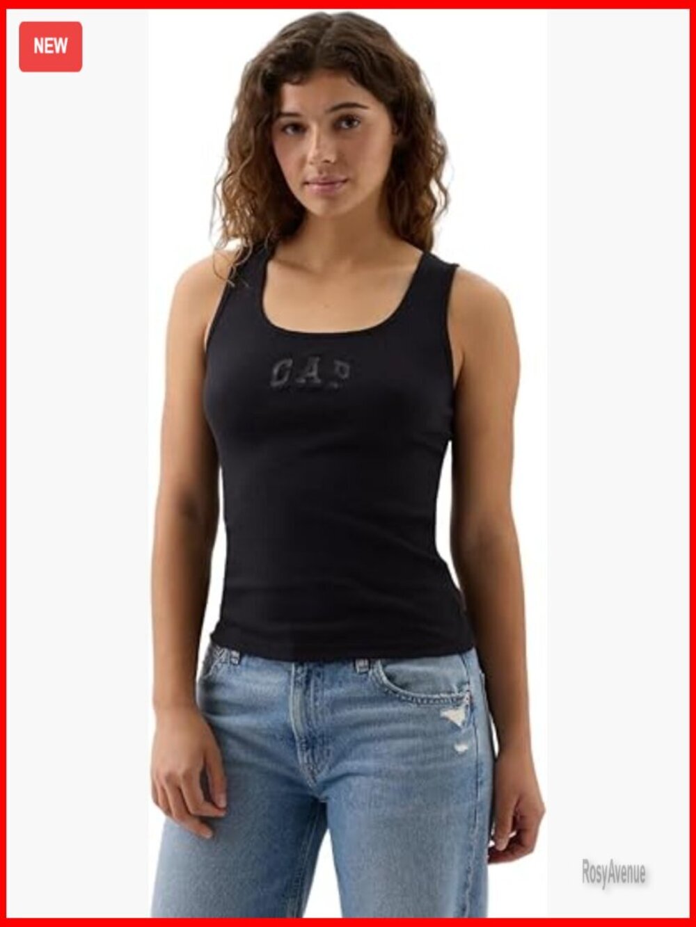 Ribbed Cotton Tank Top Slim Fit Sleeveless Gym Everyday Wear